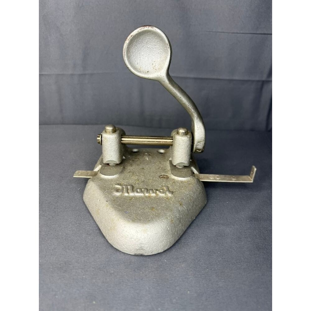 Vintage Marvel Cast Iron 2 Hole Punch